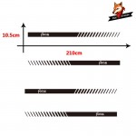 Vehicle Auto Decals Stripe Wraps Body Graphics Vinyl Car Styling Side Stripes Skirt Sticker For Ford Sticker